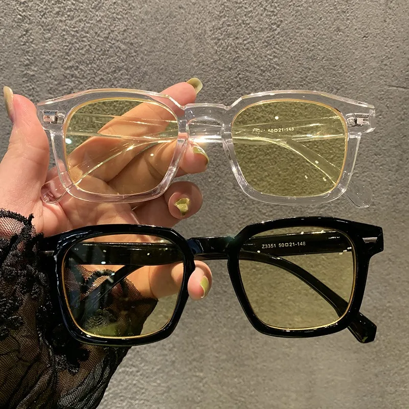 نظارات شمسية كلاسيكية مستطيلة للجنسين للرياضات الخارجية والقيادة نظارات شمسية مربعة مضادة للضوء الأزرق نظارات شمسية UV400