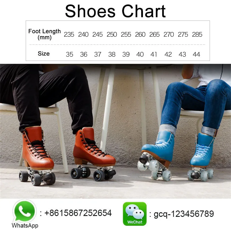 Luxury Quad Roller Skates Aluminium Alloy Frame Super Fiber Leather Shoes High Elasticity PU Wheel Indoor Street Fitness Skating