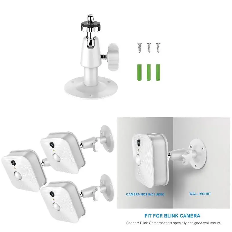 1pc Security Monitor Camera Bracket Indoor Wall Mount Stand Adjustable Outdoor Surveillance Camera Cctv Accessorie Camera Holder