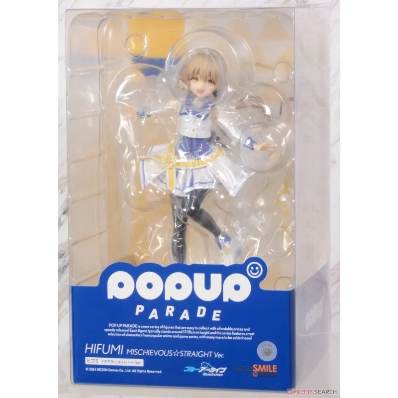 GSC Original Genuine Blue Archive Ajitani Hifumi Pop Up Parade Mischievous Straight Ver 18cm Model Collections Toy Figures Gifts