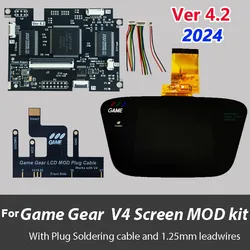 New V4.2 LCD Screen Full Fit Integrated Screen Kit For SEGA Game Gear GG Console  V4 IPS Pre Laminated LCD Screen Backlight Kits