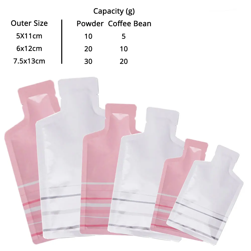 100PCS 2x4.25in 10ml Small Skincare Product Aluminum Mylar Bags Heat Seal Open Top Liquid Lotion Shampoo Sample Packaging Bag