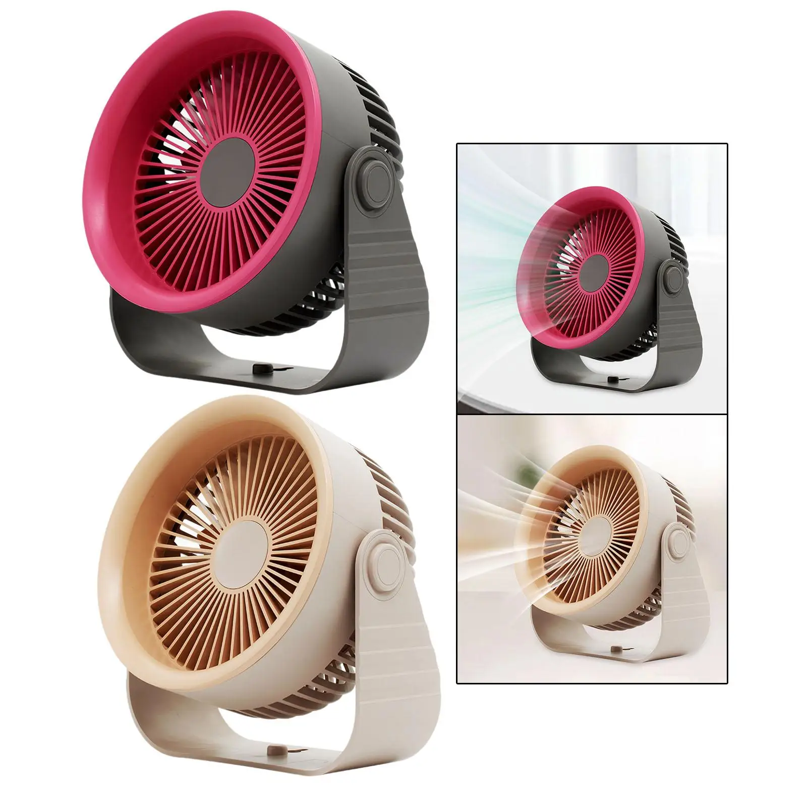 

Desk Fan 4 Speeds Settings 90 Degree Pivoting Head Portable Fan Table Air Circulator Fan for Office Outdoor Kitchen Bedroom Home