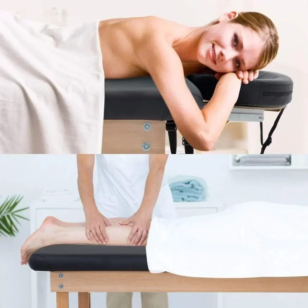 Mesa de massagem estacionária ajustável em altura, 74 polegadas, 28 polegadas de largura, 1000 lbs, cama de spa resistente, berço facial, cama de salão de beleza