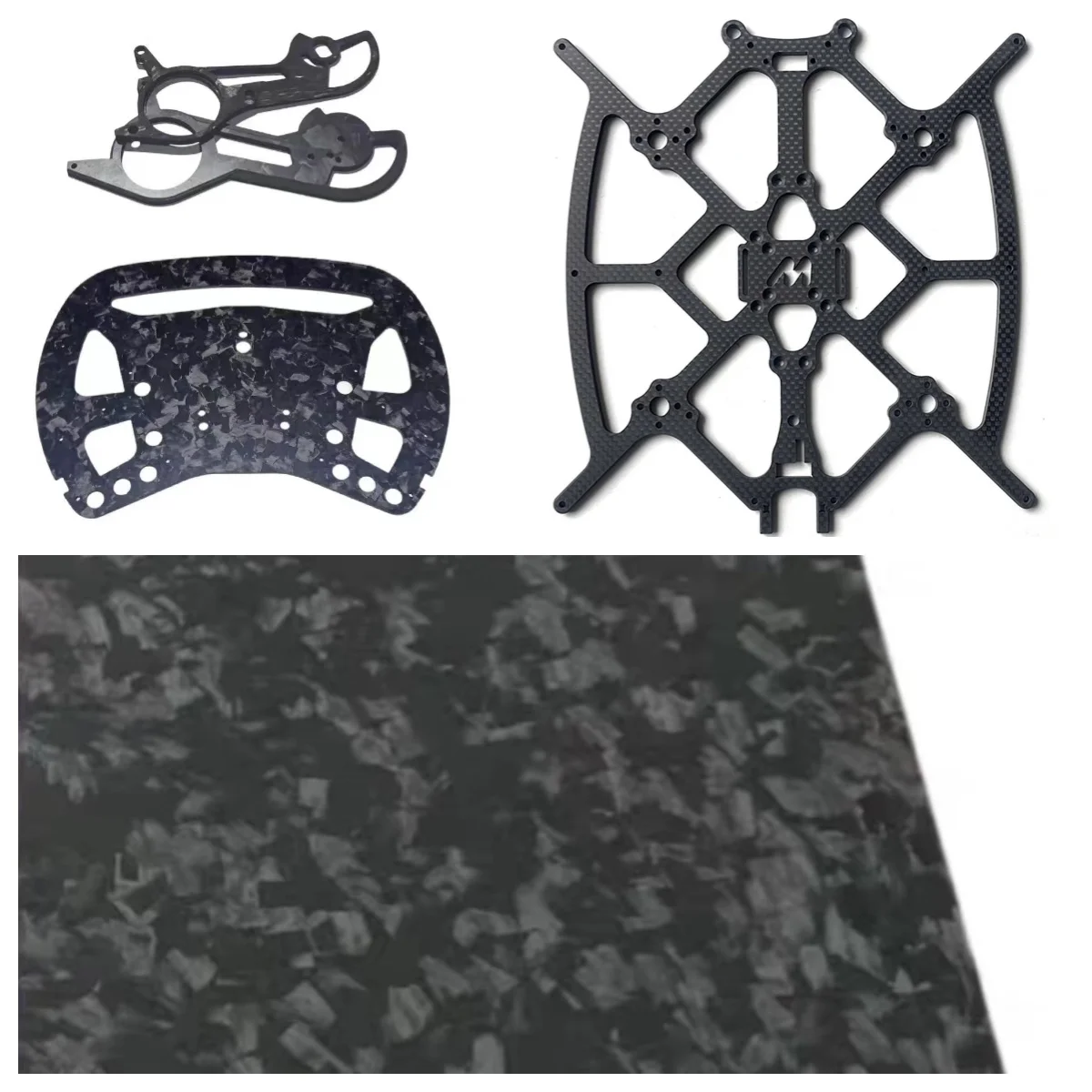 Carbon Fiber Plate Sheet CNC Cutting Panel Processing FPV Frame Drone Parts Robot Accessary  Custom Service