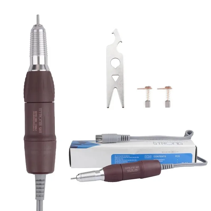 Caneta furadeira elétrica com alça 35K, fresa micromotor maratona para manicure, polimento handpiece, forte 210 90