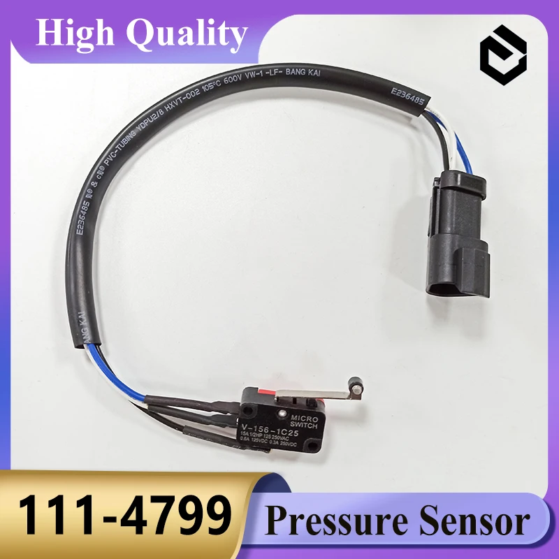 

111-4799 Pressure Sensor Switch Safety Lock Switch 1114799 for E320B E320C E320D E325D Excavator Parts