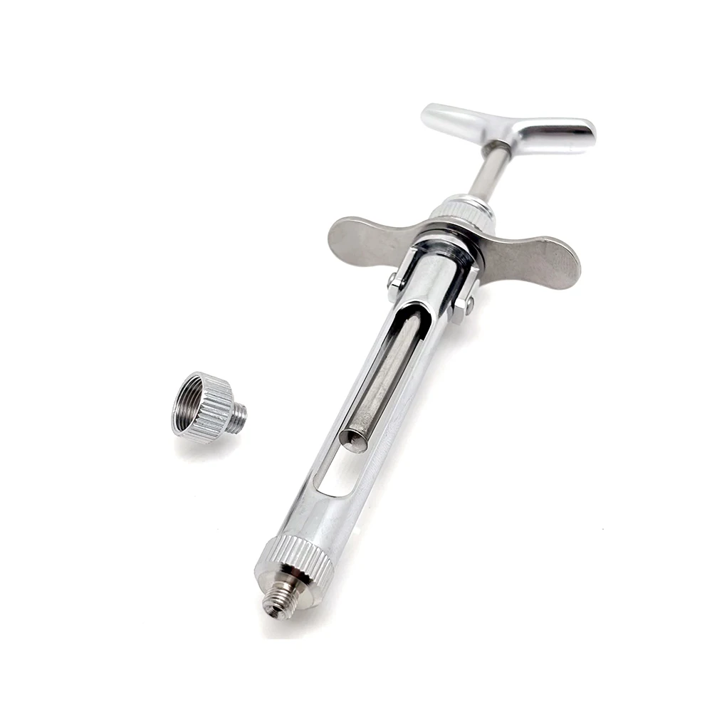 2.2ML Stainless Steel Dental Syringe Press Type Quantitative Injection Tool for Oral Surgery Medication Delivery