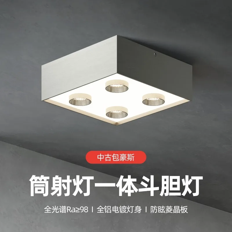 Four-head surface-mounted gall lamp, bedroom, living room lighting ceiling without main lamp