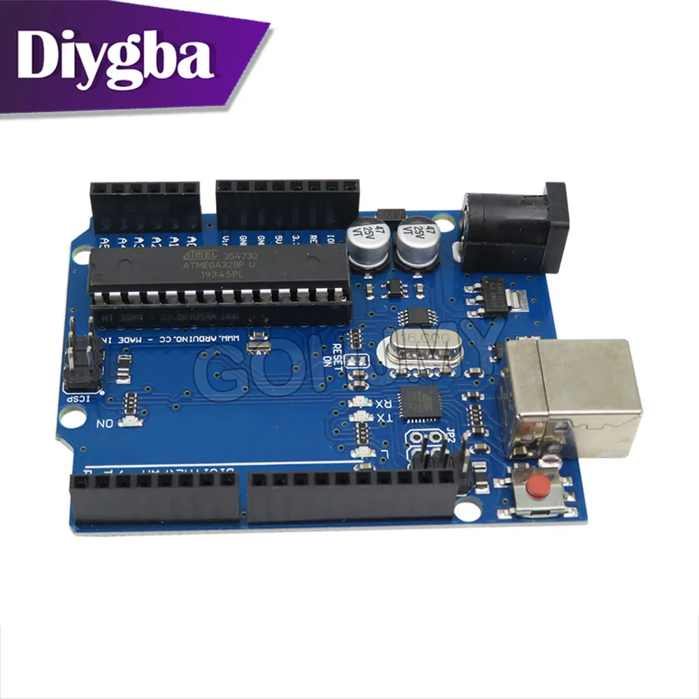 UNO R3 oficjalny układ ATMEGA16U2 + MEGA328P dla Arduino UNO R3 płytka rozwojowa + kabel USB DIYGBA — zdjęcie produktu 2