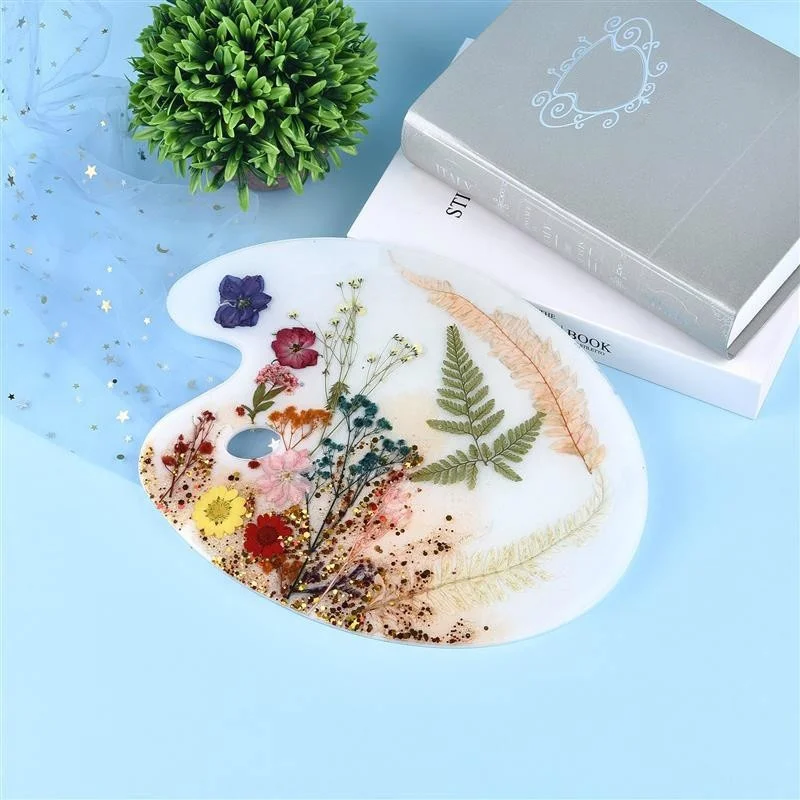 DIY Crystal Epoxy Mold Creative Handmade Mirror Color Palette Drawing Board Silicone Mold