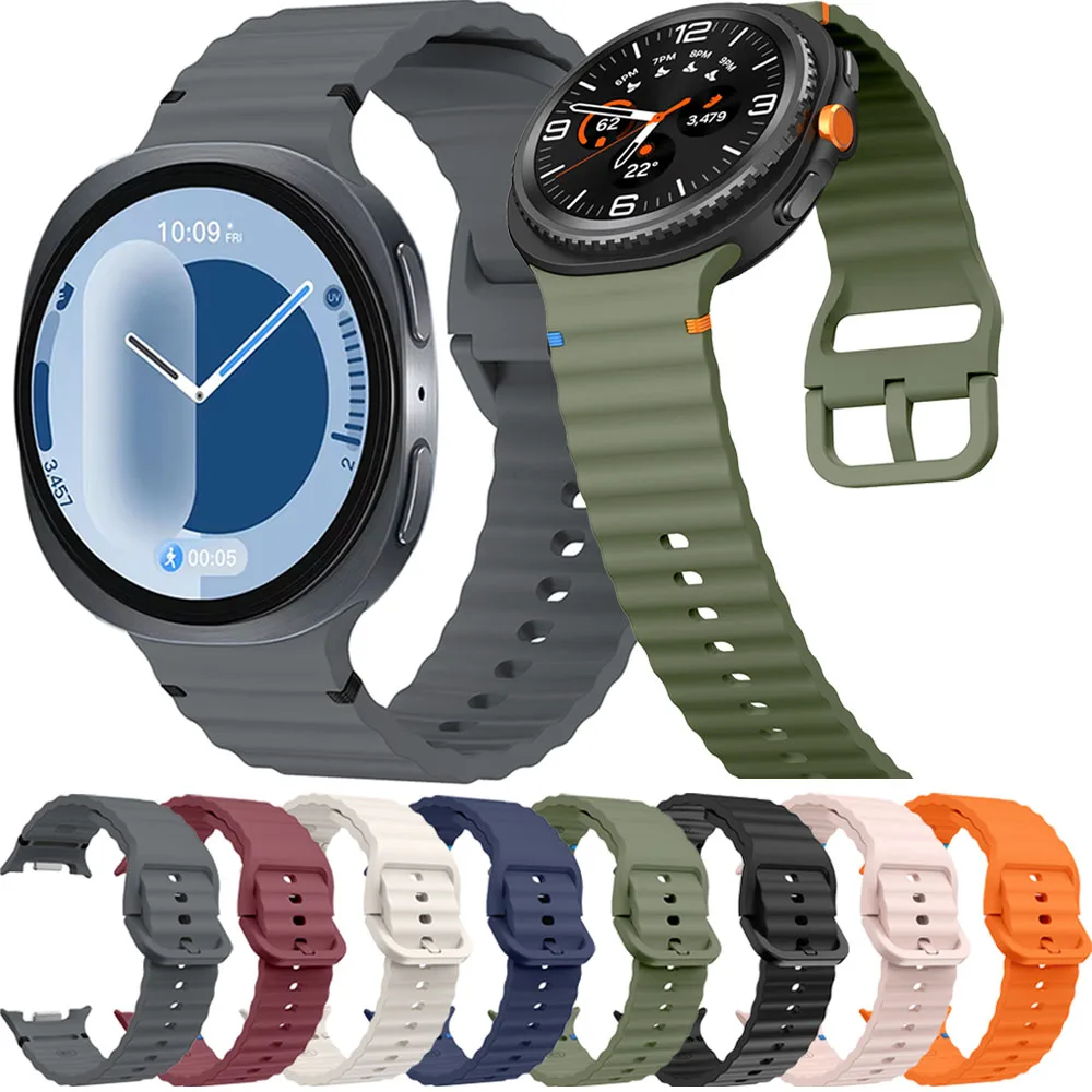 Silikonarmband für Samsung Galaxy Watch 8 Classic 46 mm Sportarmband Armband Samsung Galaxy Watch 8 44 mm 40 mm Originalband