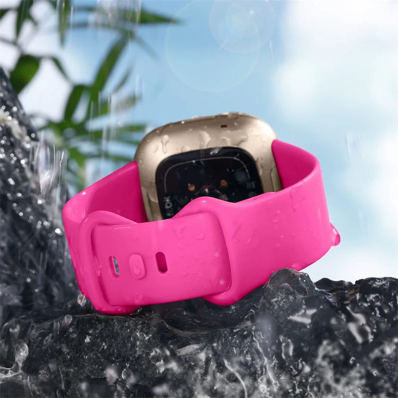 Strap For Fitbit Versa 3 Watch Band smartwatch Accessories replacment Silicone sport Bracelet For Fitbit Sense Versa3 Watchband