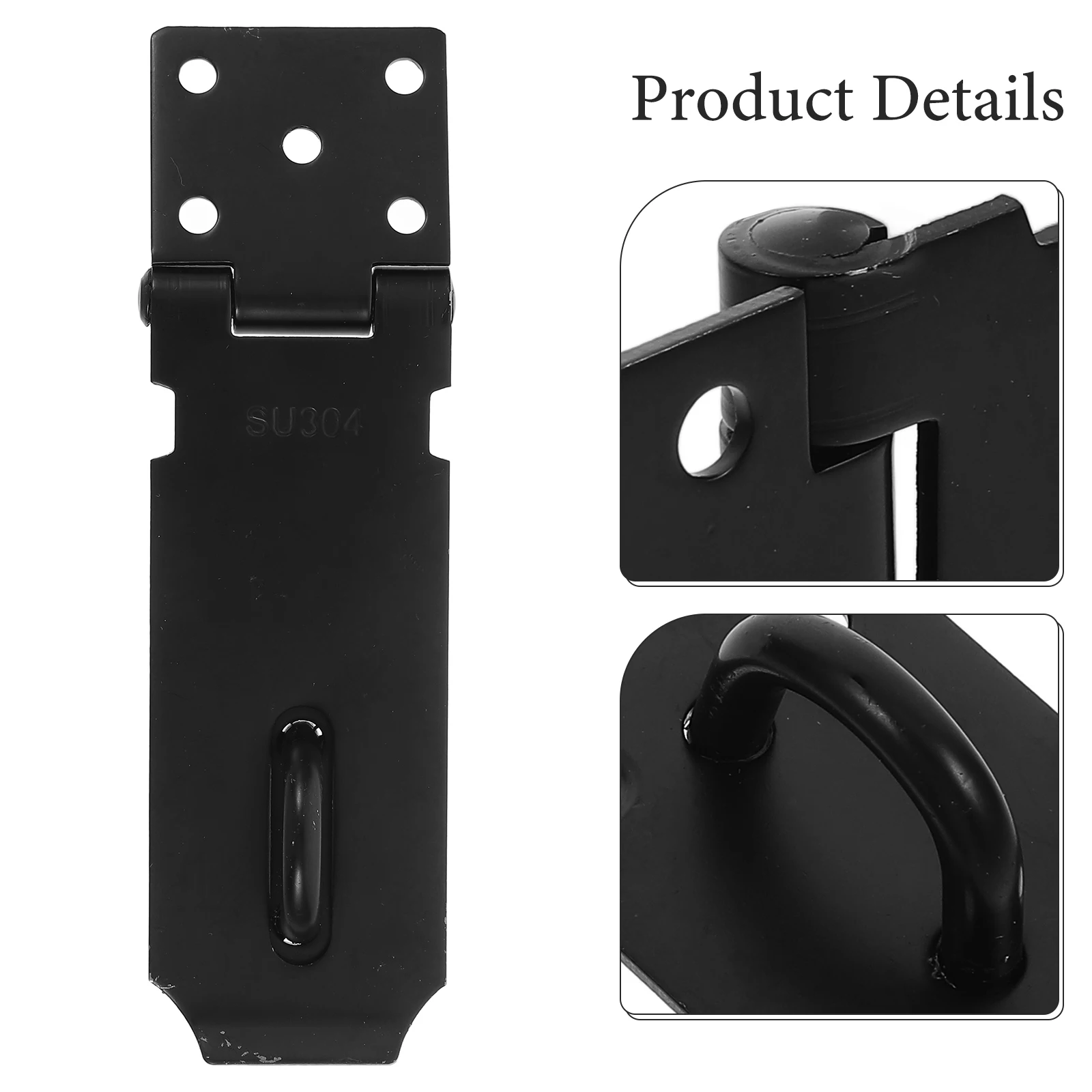 

2 комплекта замков для ворот из нержавеющей стали для наружного забора, защелки ящика, петли 304, навесной замок