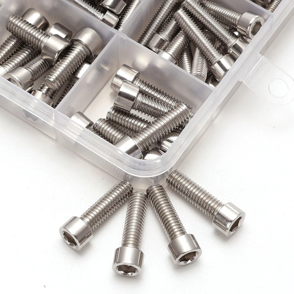 6-teiliges Kombinationsset mit Sechskantmutter und Bolzen aus Edelstahl – M3, M4, M5, M6 Sechskantköpfe – inklusive flacher Unterlegscheibenschlüssel – Detail 8