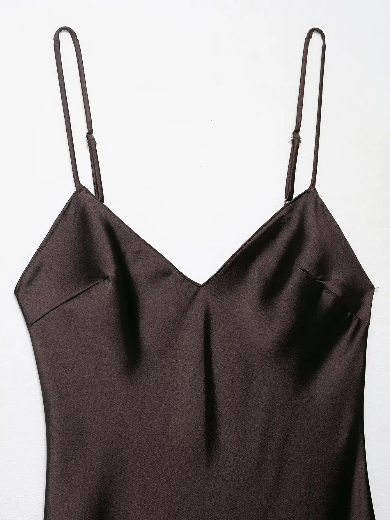 Women's new dress satin suspender irregular dress lace hem sexy slim party date eye-catching battle robe