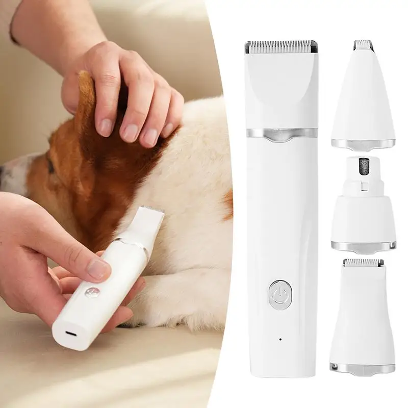 Trymer do sierści zwierząt domowych dla psów łapy maszynka do strzyżenia psów 4 w 1 elektryczne maszynki do strzyżenia golarka akcesoria narzędziowe dla Groomer Deshedding Professional