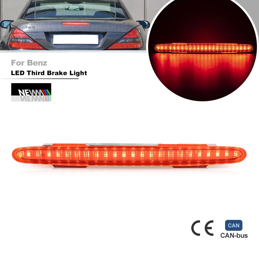 1PC For Mercedes-Benz SL-Class R230 2001-2012 Led Third 3rd Barke Light Rear Tailgate Stop Lamp A2308200056