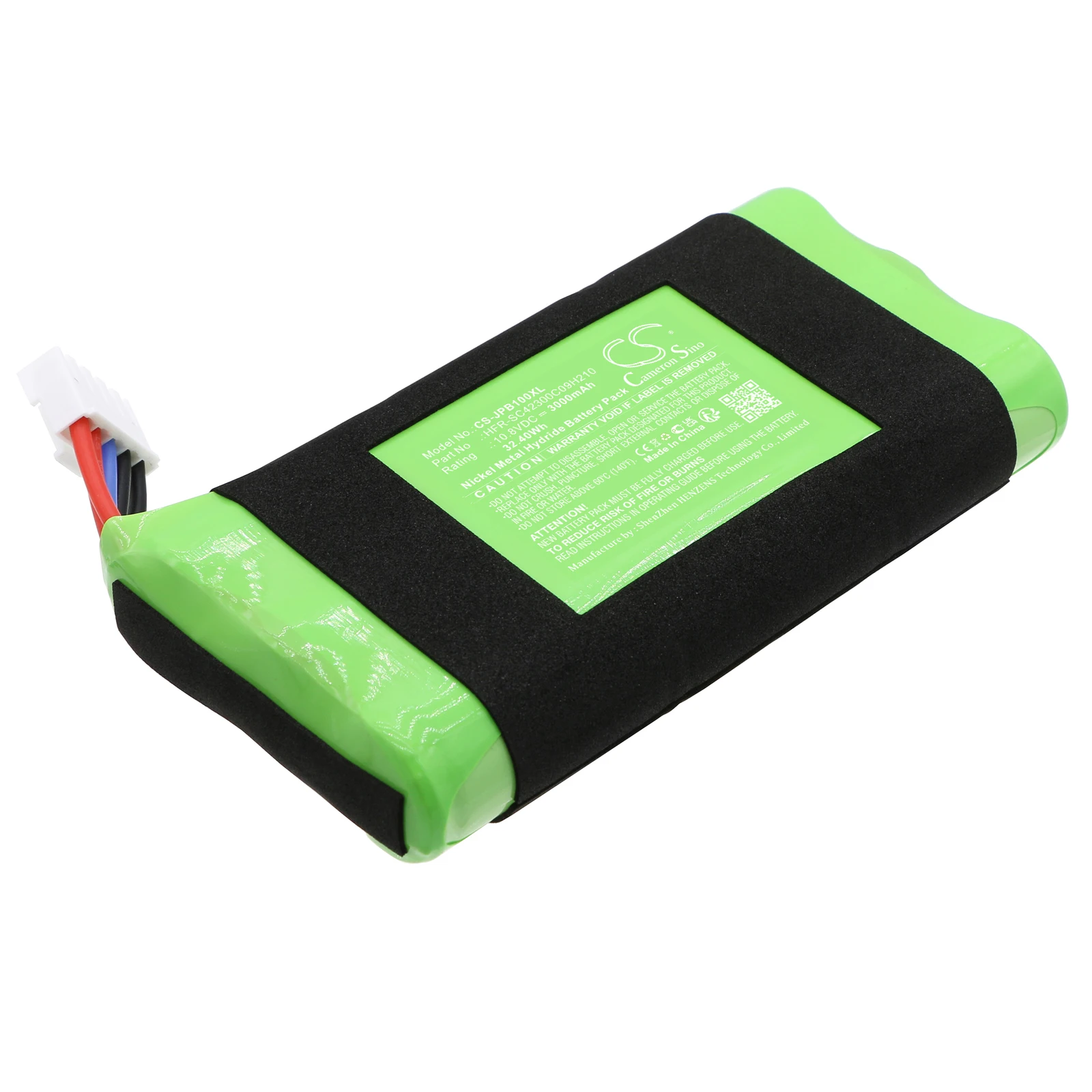 CS Replacement Battery for JBL BassPro Go PN:HFR-SC3000x9,HFR-SC42300C09H210 3000mAh / 32.4Wh