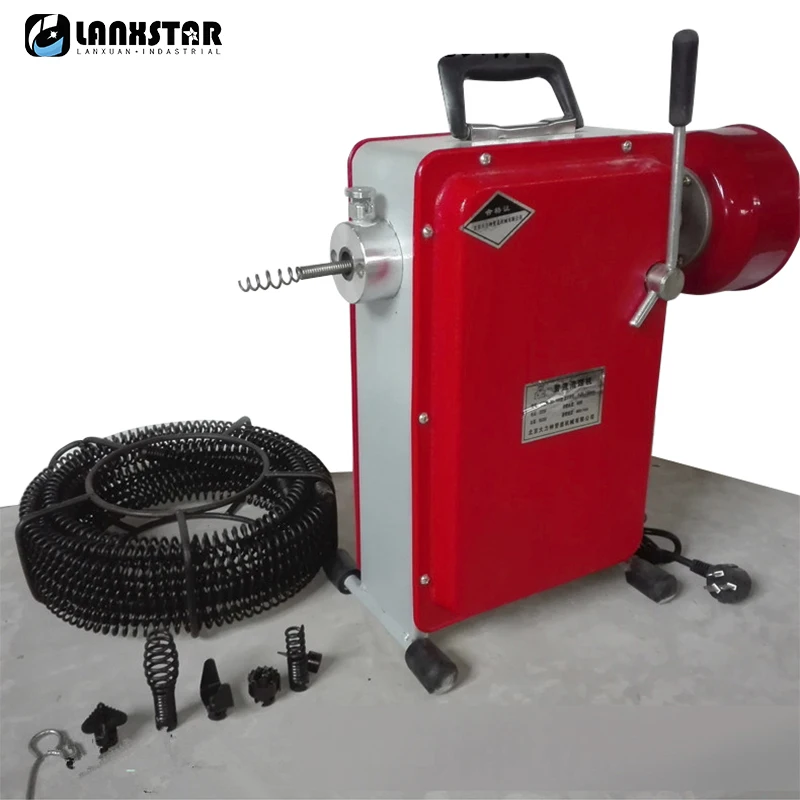 Automatic Electric Pipe Dredging Machine Automatic Sewer Dredger Toilet Floor Drain Dredging Cleaning Machine 550W/900W/2200W