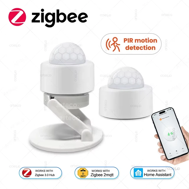 Czujnik ruchu Zigbee PIR Inteligentny ruch ludzkiego ciała Bezprzewodowy detektor podczerwieni Czujnik ruchu ZigBee Inteligentny alarm bezpieczeństwa w domu