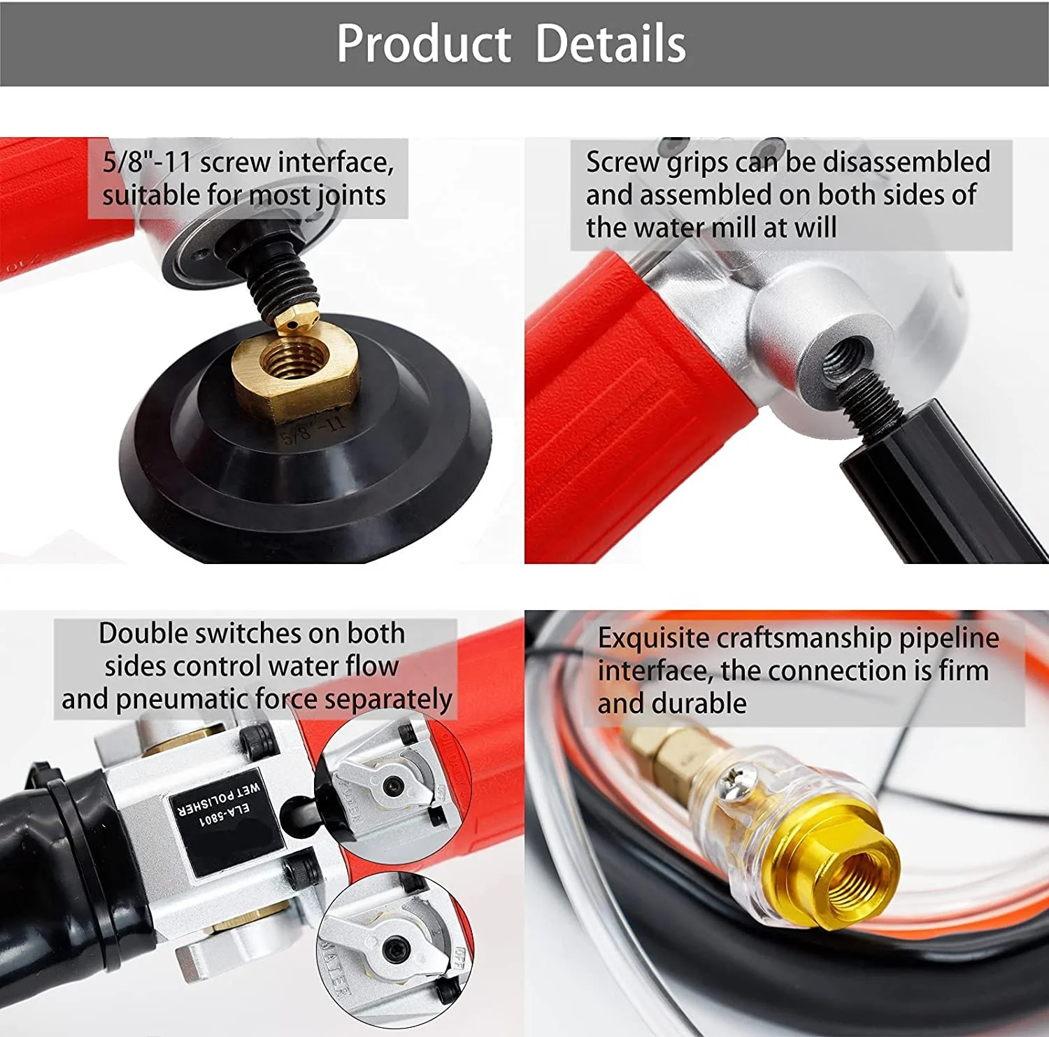 سيارة الجرانيت الهواء الملمع المياه ساندر آلة تلميع الأرضيات أدوات تعمل بالهواء المضغوط فئة المنتج