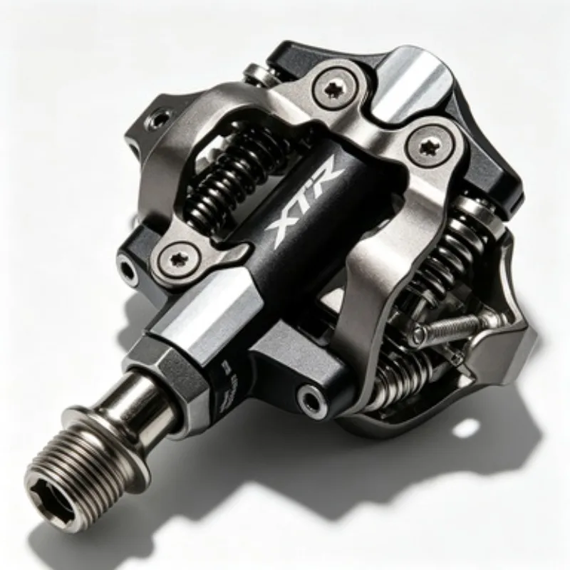 Shimano XTR M9100 SPD Mountain Bike Pedals Set Self-Locking with Race Bearings Cleats Cycling Footwear
