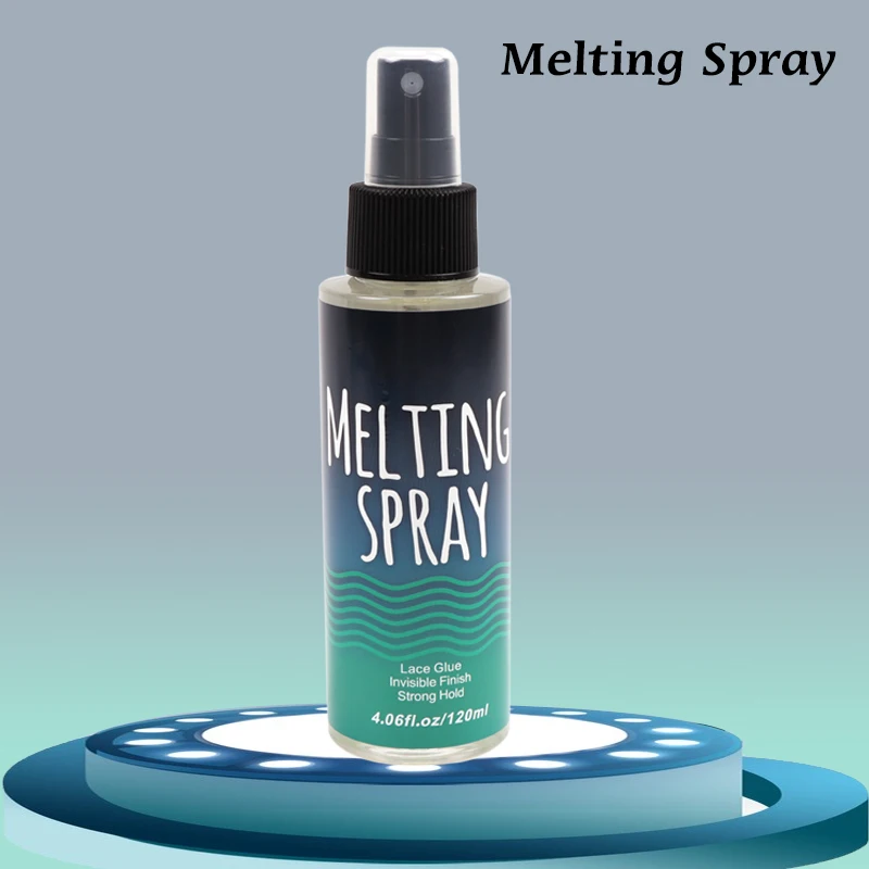 Lace Melting Spray For Lace Wigs Lace Wig Glue Waterproof Glue Spray Invisible Lace Glue Spray For Wigs Melt 120Ml/Bottle image 2