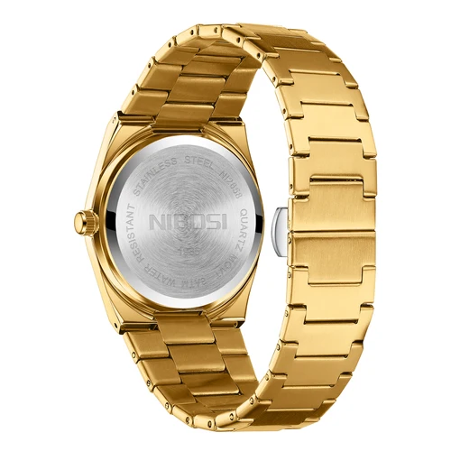 Imagen 2 del producto Relojes deportivos NIBOSI para hombre, reloj de pulsera de cuarzo de lujo para hombre, reloj luminoso resistente al agua con fecha y semana, reloj Masculino de acero inoxidable