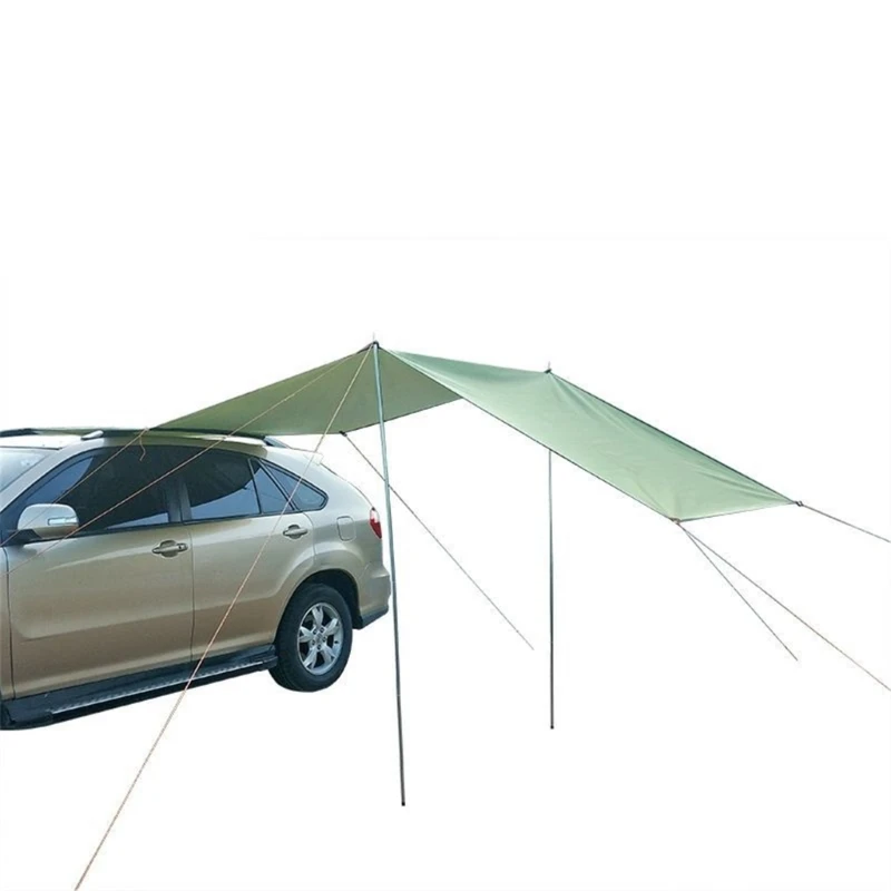 Small Foldable Car Sunshades Shelter with Aluminum Frame for Travel Defense