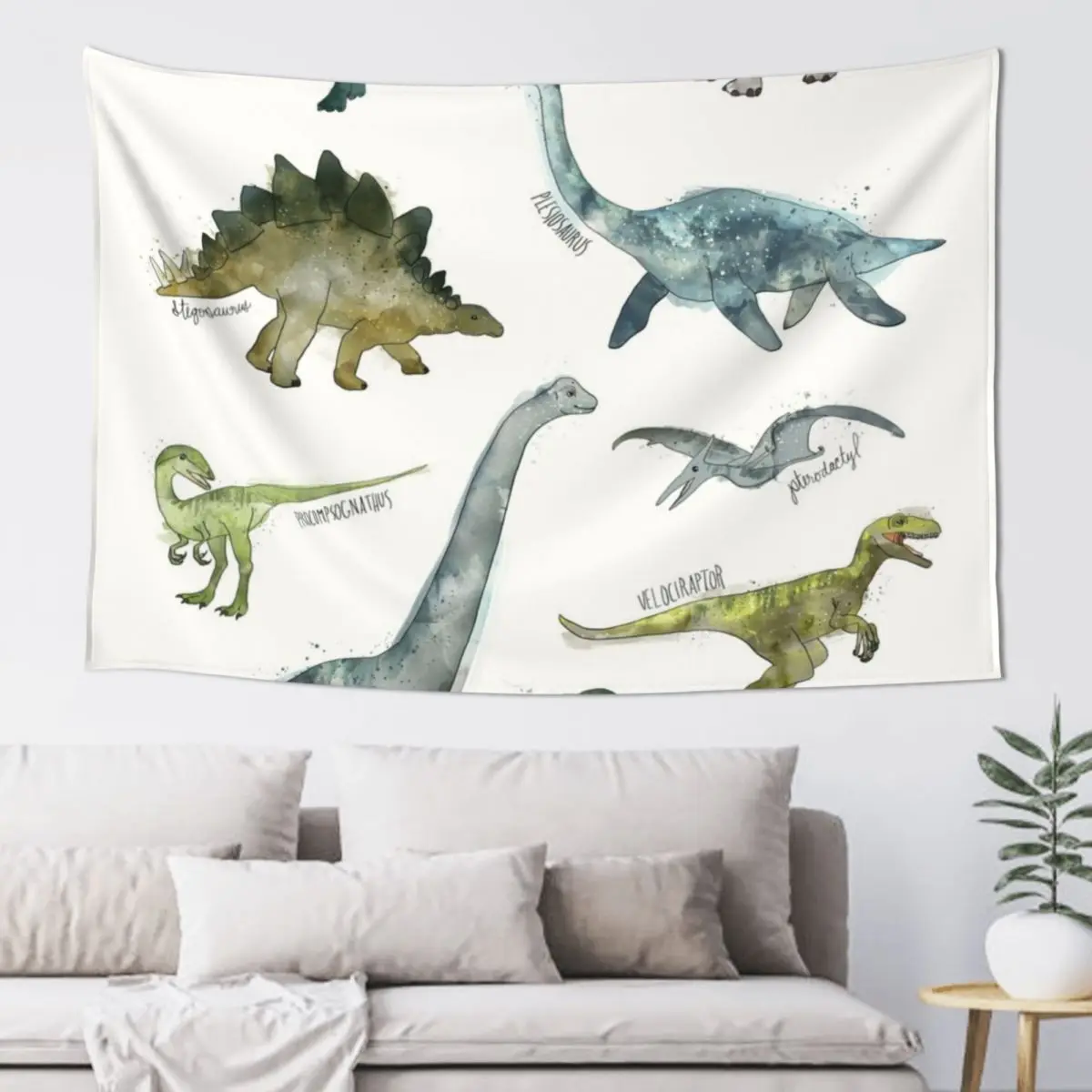 

Dinosaurs Tapestry Decoration Home Wall Hanging Cute Room Decor Wall Art Tapestry