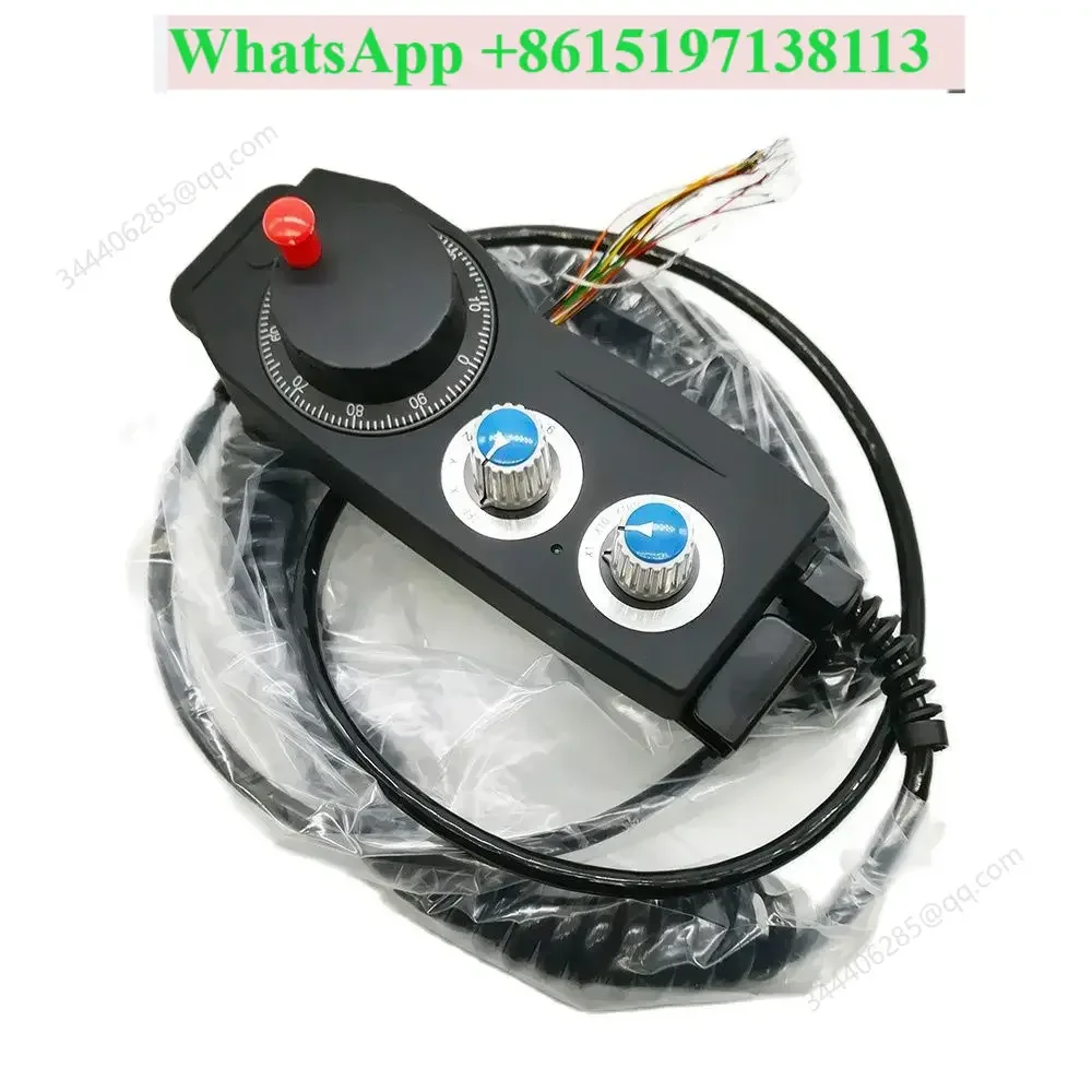 5V Electronic Handwheel with Emergency Stop & Enable Button, Manual Pulse Generator for CNC Woodworking Engraving Machine