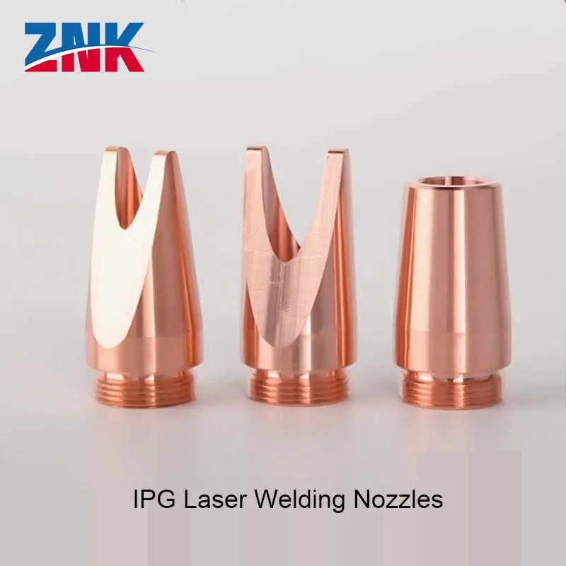 ZNK IPG Laser Welding Nozzle Laser Handheld Weld Machine IPG Nozzles Thread 13.5 Copper Feed Wire Nozzles For IPG Welder Gun Hea