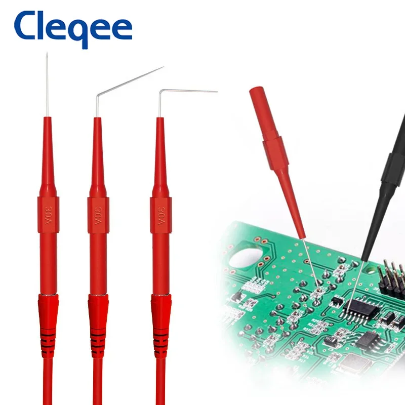 Cleqee-バックコネクターキットP1920,20個,ligatorクリップ-4mm,バナナプラグ,マルチメーター,テストワイヤー,自動車修理ツール