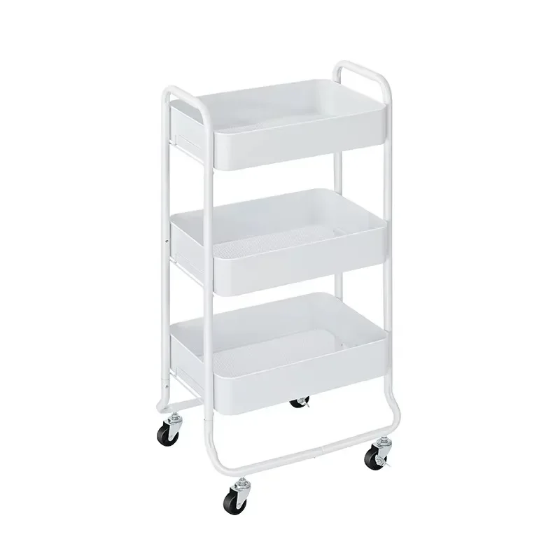 New Design Professional 3 Tier Utility Organizer Rack No Screw Storage Cart Storage Rack For Bedroom Kitchen Living room