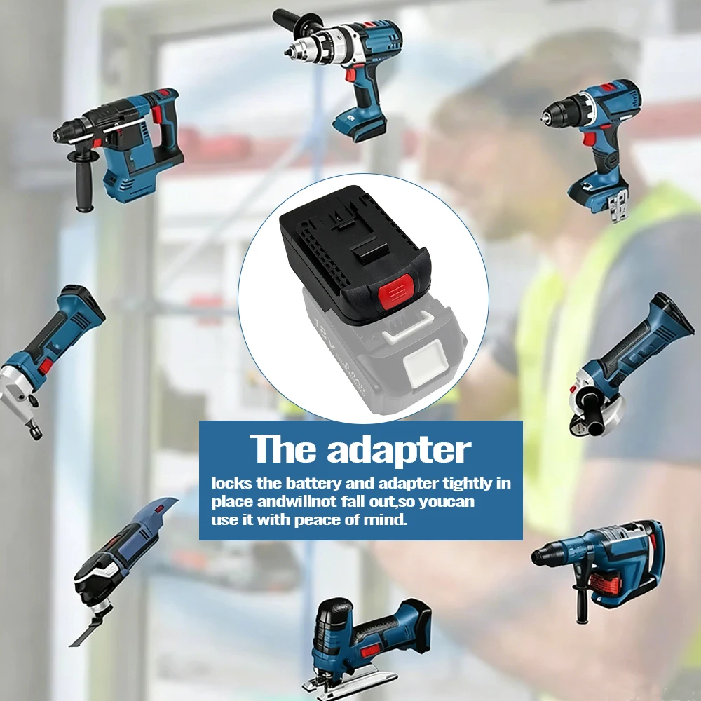Batterieadapter-Konverter für Makita 18V Lithium-Akku zu Bosch 18V Li-Ion Elektrowerkzeug-Zubehör (ohne Akku) – Detail 5