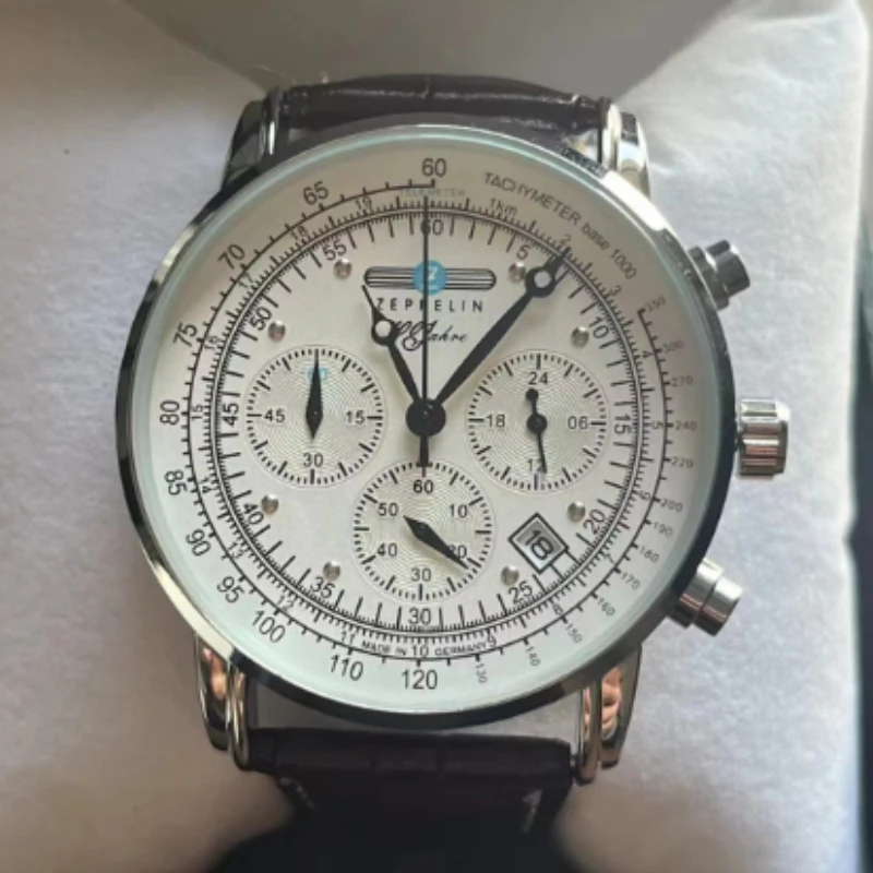 

2026 Zeppelin Airship Automatic Date Gift Commemorative Version Men's Retro Business Leisure Men's Watch Fashion Watch Case