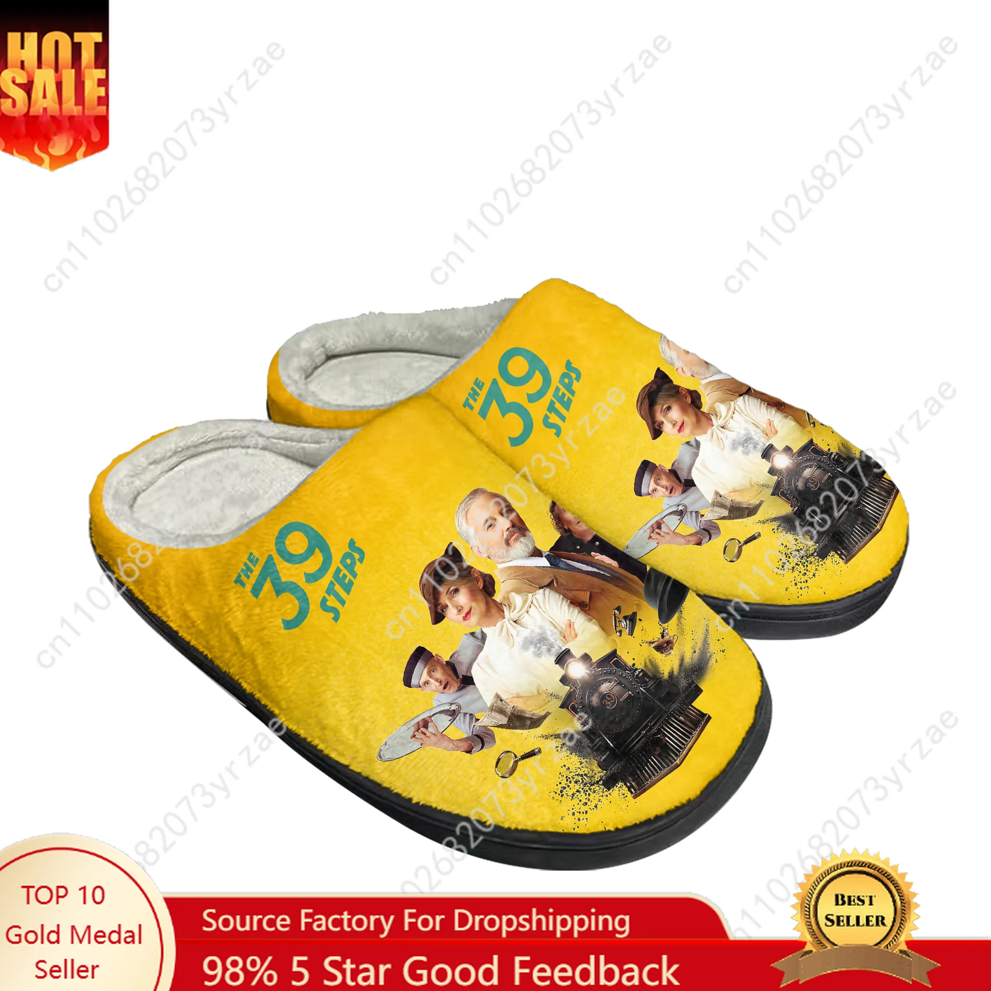 

The 39 Steps Cotton Shoe Family Slipper Men Women Teenagers High Quality Fashion Plush Indoor Casual Warm Shoes Custom Slipper