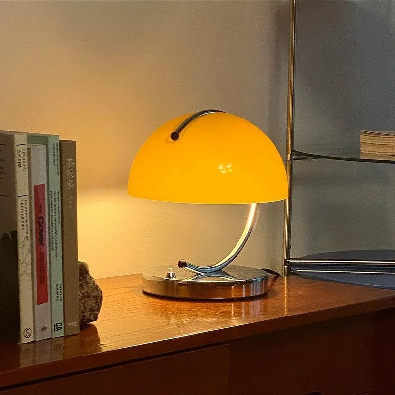 

Vintage Pudding Table Lamp Korean Bedroom Instagram Desk Lights Nordic Modern Minimalist Bedside Medieval Bauhaus Standing Lamp