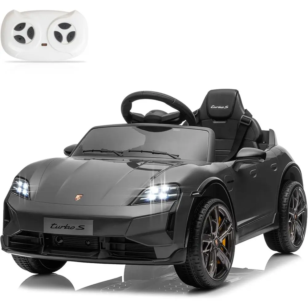 Samochodzik dla dzieci 12V, licencjonowany Porsche Taycan, elektryczny pojazd dla maluchów, pojazd na akumulator z pilotem