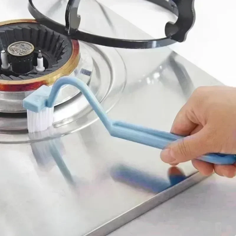 1 قطعة فرشاة المرحاض المنحنية أداة تنظيف الفجوة ملحقات الحمام مقبض طويل الحائط المرحاض فرشاة شعيرات ناعمة البلاستيك دائم #4