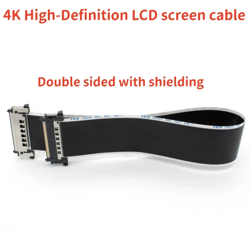 41pin 51pin I-pex 4k Lvds High-definition Lcd Ribbon Cable Awm 20861 20706 105c 60v Vw-1 V-by One 41p 51p Ffc Fpc Dual