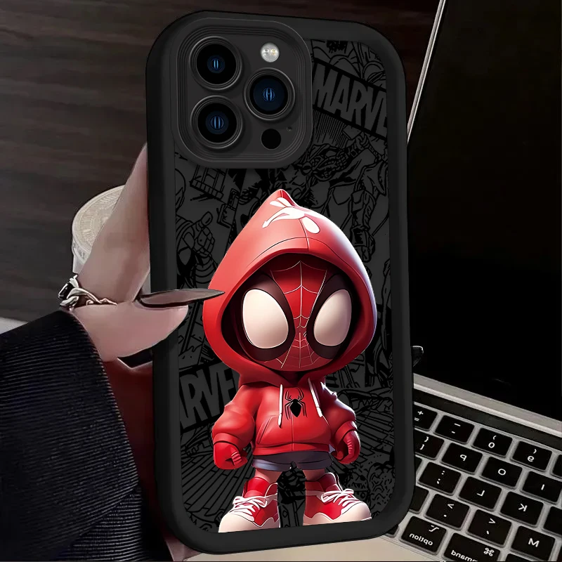 COOL SpiderS-ManS IronManS Q version Phone Case for Oppo Realme Note 80 C83 C85 16 15T C71 C75 C65 C63 C67 C55 C53 15 Pro 4G 5G view 3