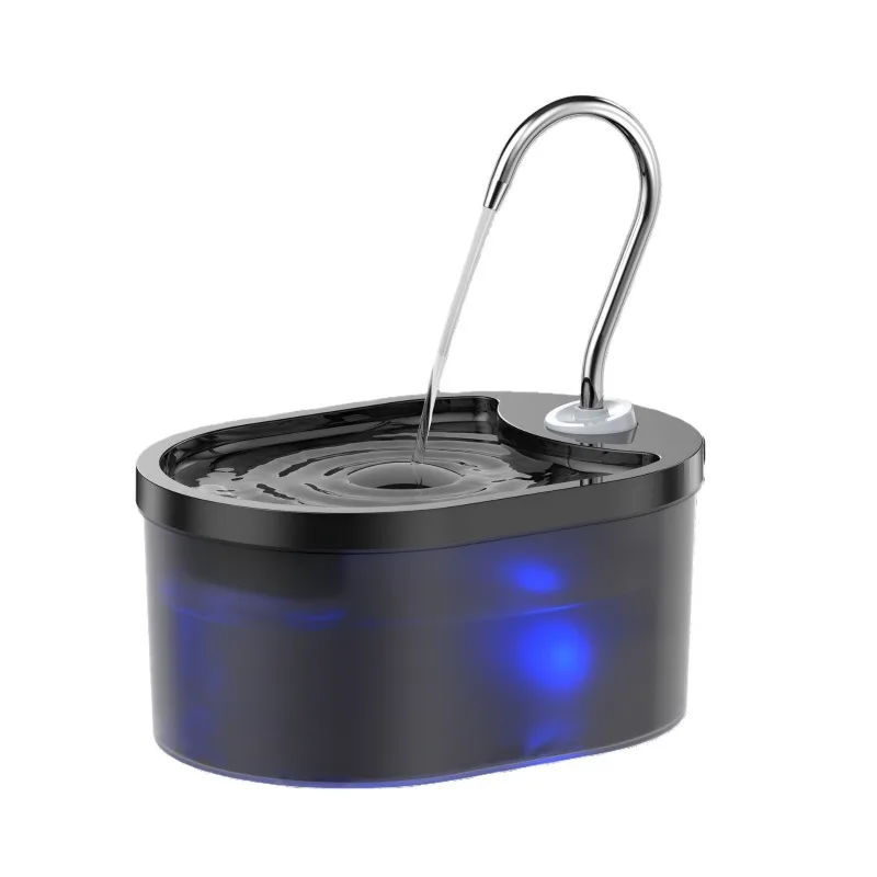 

Automatic Pet Water Fountain Cat Drinking Bowl Circulating Filter Quiet LED Indicator Flowing Water Dispenser for Small Kitten