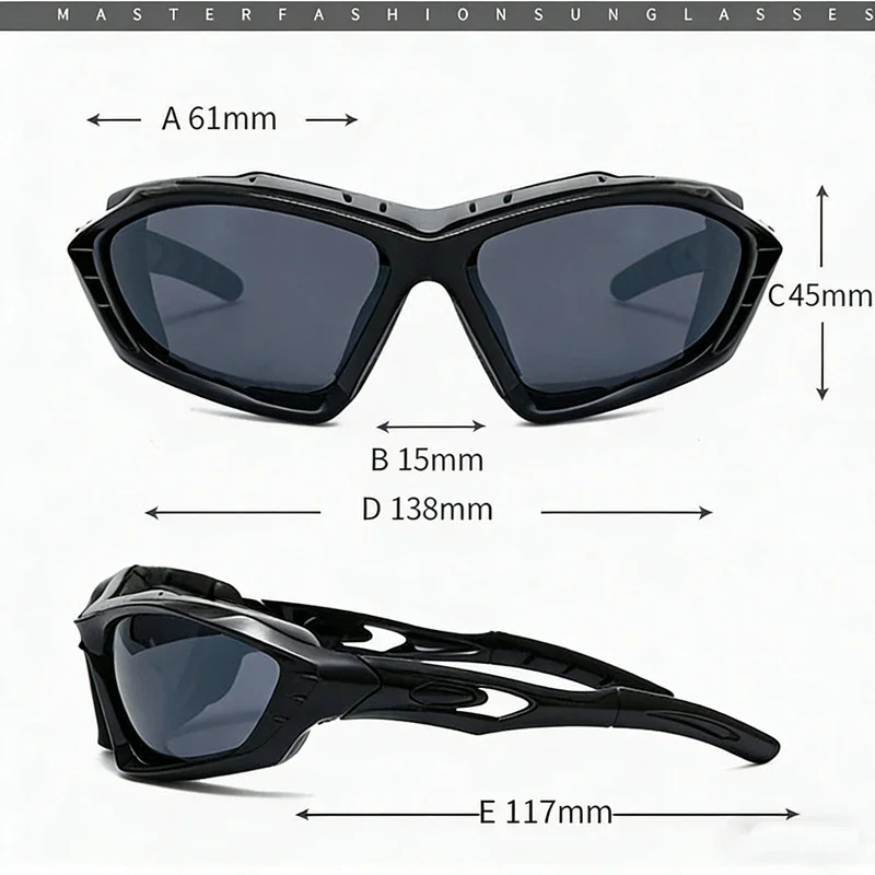 

UV-Protective Windproof Cycling Sunglasses with Foam Pads, Outdoor Sports Sunglasses for Men and Women