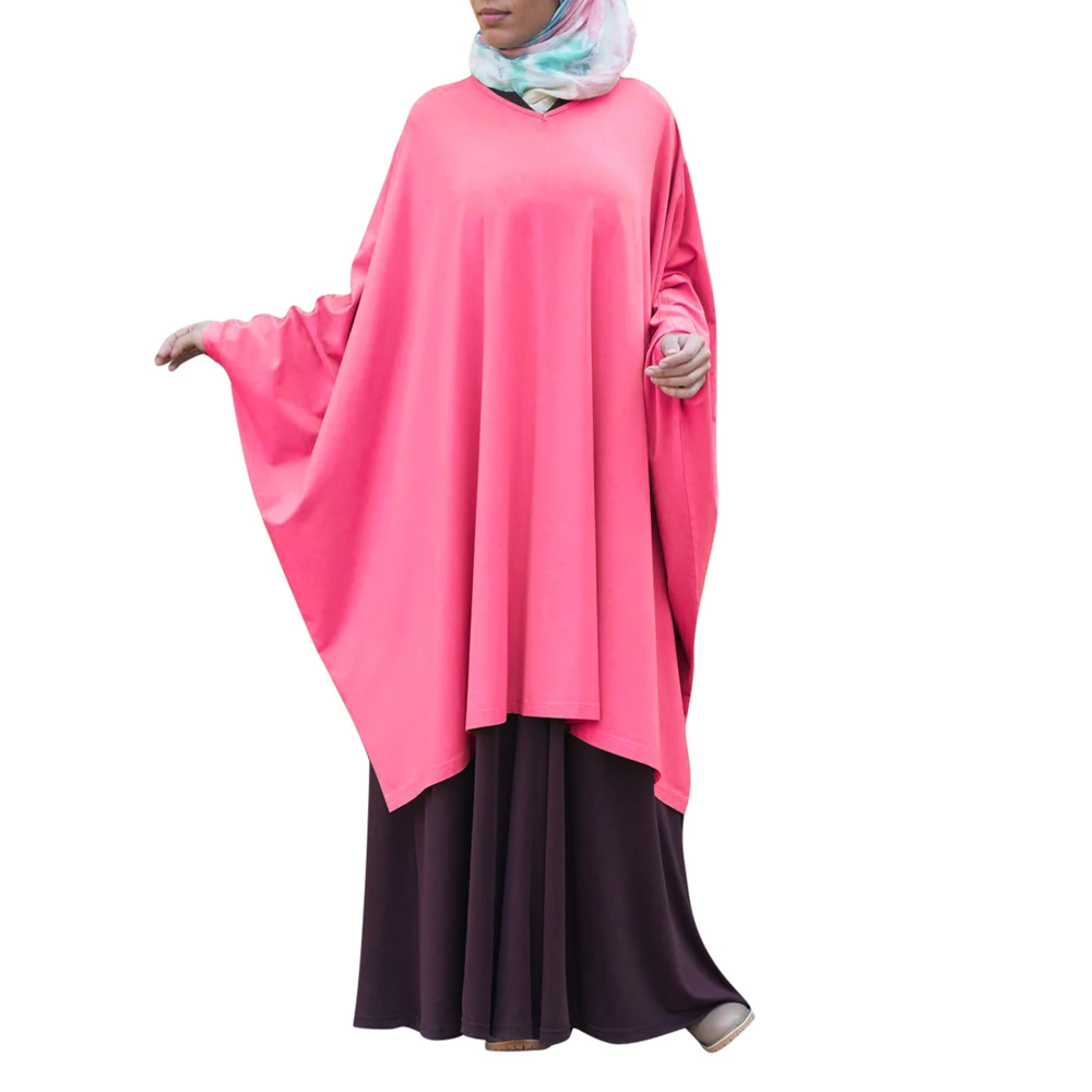 Modest Muslim Women Prayer Garment One Piece Abaya Islamic Clothing Eid Ramadan Arabic Kaftan Burqa Robe Dubai Turkey Jalabiya