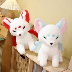 Stuffed Animal Plush Foxes Red White Gumiho 9-tailed Fox Doll Simulation Fox Plush Toy Soft Cartoon Kids Birthday Present