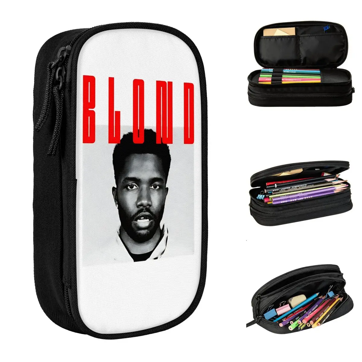 

Милый пенал Franks Oceans, пенал, держатель для ручек для студентов, большие сумки для хранения, школьные косметические канцелярские принадлежности