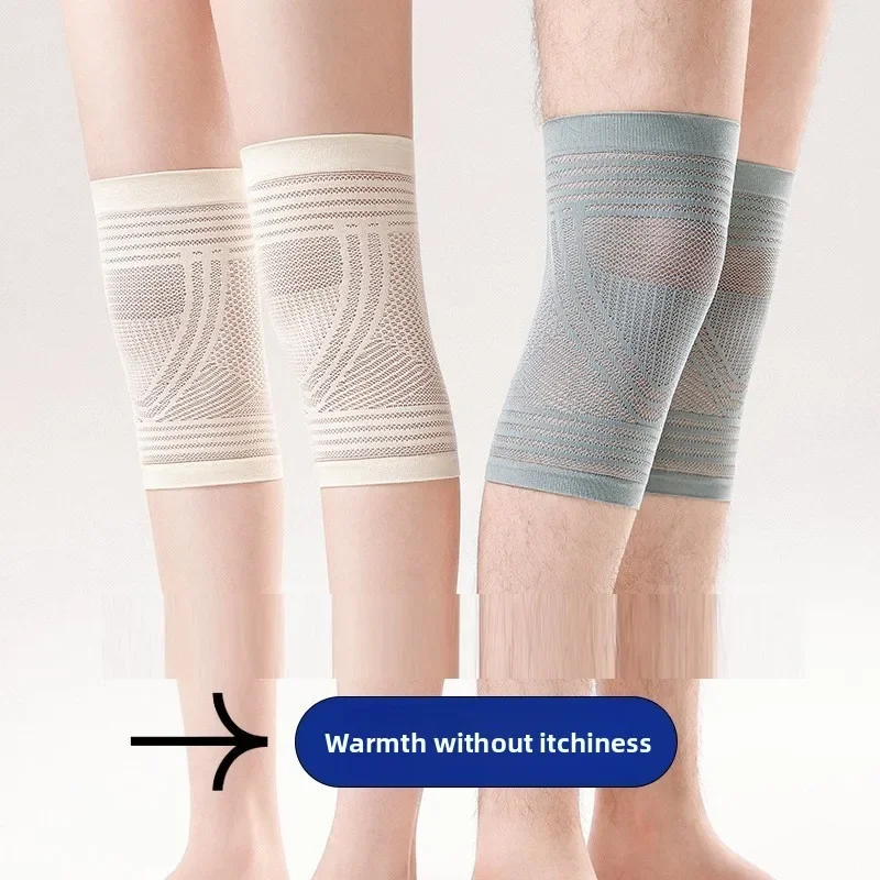 Hollow Silk Knee Sleeve Men Women Unisex Thin Joint Warm Air Conditioned Room Cold Proof Anti Slip Elderly Middle Aged Support