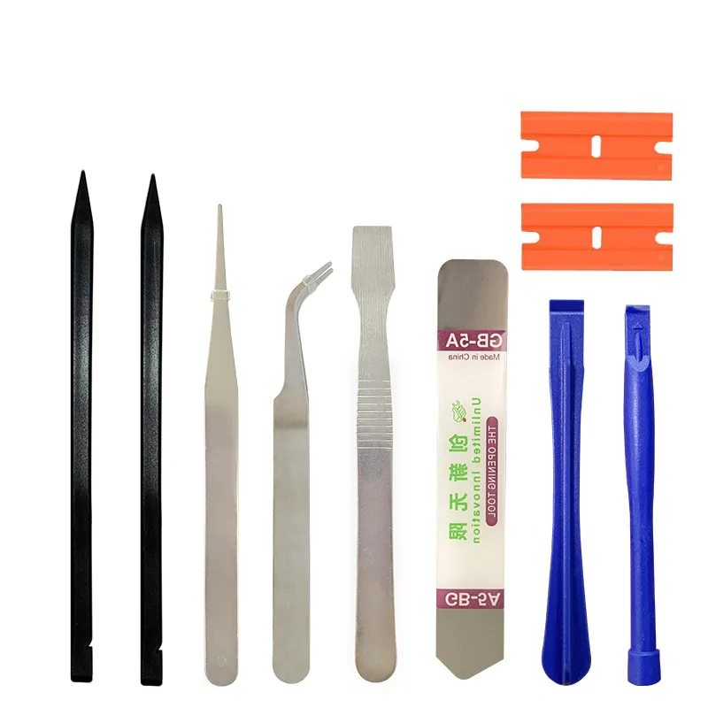 10-in-1 Cell Phone Repair Tools Set Universal Opening Pry Tool Kit Spudger Tweezer Disassemble Tools